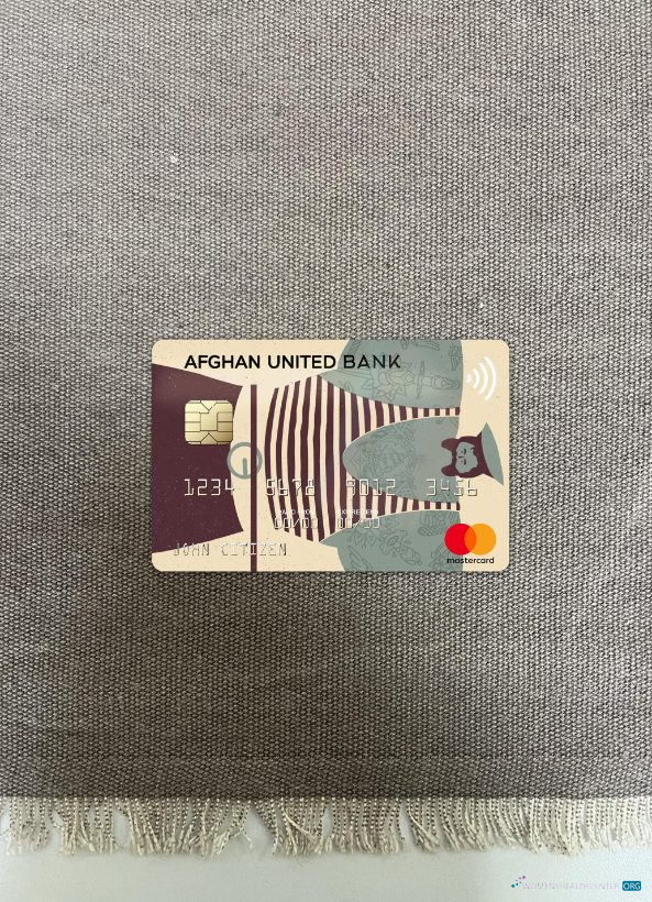 Download Afghanistan Afghan United Bank mastercard photolook front Photoshop template